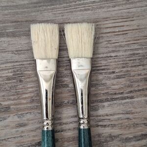 Vintage Oil Paint Brush Hog Bristle 10 Flat New